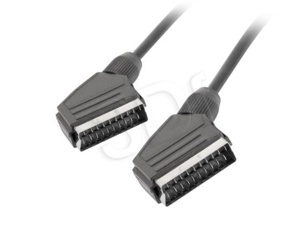 Lanberg - Video/lydkabel - SCART hann til SCART hann - 1.8 m - svart