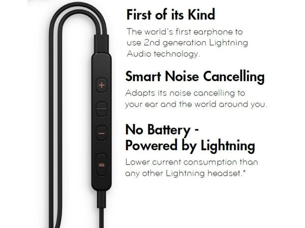 Pioneer Rayz SE-LTC3R-W in-ear-hörlurar ANC, Lightning, vita