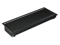 Bachmann CONI pitkä - Strøm strip flush monteringsboks - sort, RAL 9005