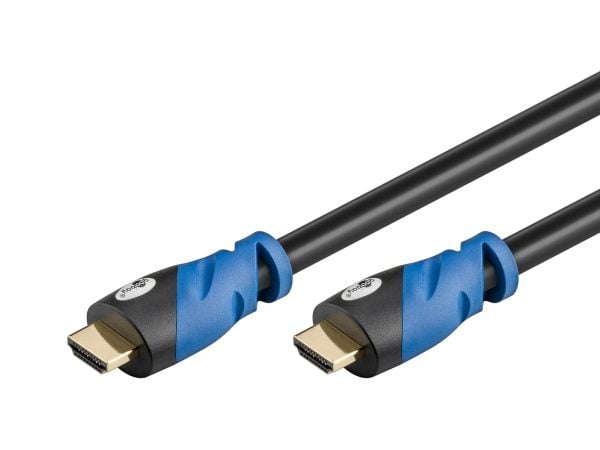 Goobay 72315, 0,5 m, HDMI Type A (Standard), HDMI Type A (Standard), 3D, 18 Gbit/sek, musta