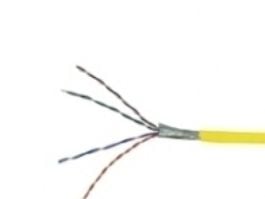 Goobay 93266, 100 m, Cat5e, F/UTP (FTP), Gult