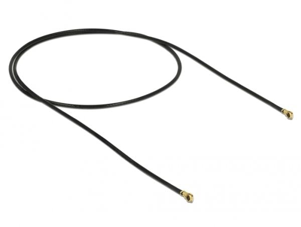 Delock - Antennekabel - MHF4/HSC plugg vinklet til MHF4/HSC plugg vinklet - 40 cm - koaksial - svart
