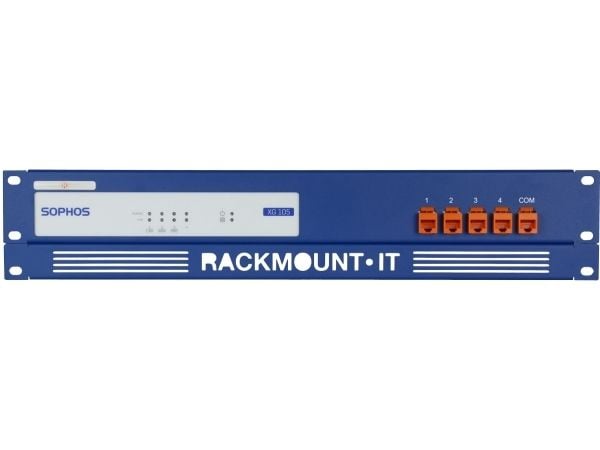 Rackmount.IT RM-SR-T1, Kiinnityskiinnike, Sininen, 2U, 0,5 m, 19", Sophos SG/XG 85 Sophos SG/XG 105 Sophos SG/XG 115
