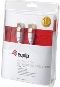 Equip Cat.5e F/UTP 10m, 10 m, Cat5e, F/UTP (FTP), RJ-45, RJ-45, Hvit