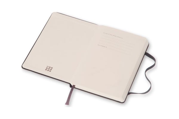 Moleskine 805-12-7289-528-5, Monokromatisk, Sort, Matt, 70 g/m², Innbundet (hardcover), Voksen