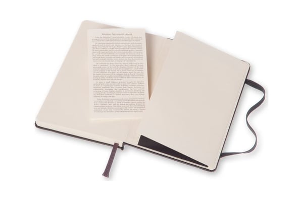 Moleskine 805-12-7289-528-5, Monokromatisk, Sort, Matt, 70 g/m², Innbundet (hardcover), Voksen