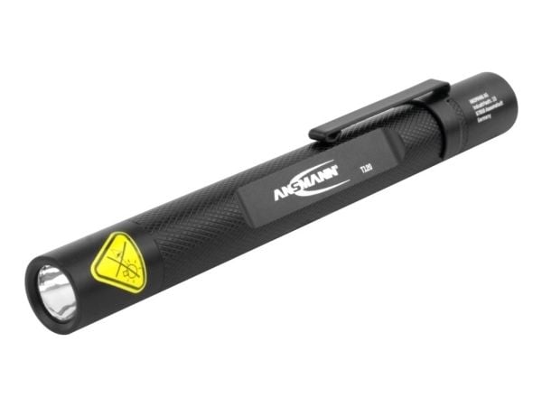 Ansmann Future T120, Penn-lommelykt, Sort, Aluminium, Knapper, IP54, LED
