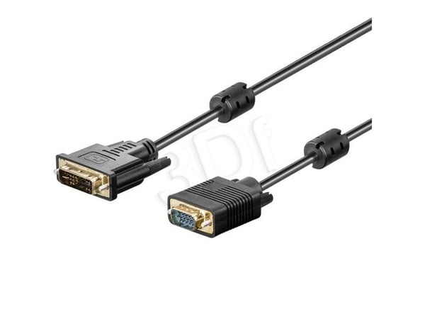 Akyga DVI-I - D-Sub (VGA) kabel 1,8 m svart (AK-AV-03)
