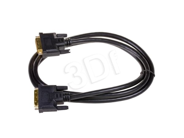 Akyga - DVI-kabel - dobbeltlenke - DVI-D (hann) til DVI-D (hann) - 1.8 m - tommelskruer - svart
