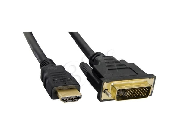 Akyga - Adapterkabel - DVI-D hann til HDMI hann - 1.8 m - svart