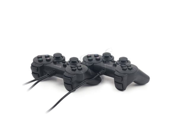 GEMBIRD JPD-UDV2-01 - Gamepad - 10 knapper - kabling (pakke med 2) - for PC