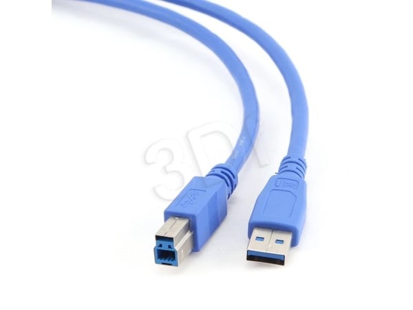 Gembird - USB-kaapeli - USB Type A (han) til USB Type B (han) - USB 3.0 - 3 m - formet - blå