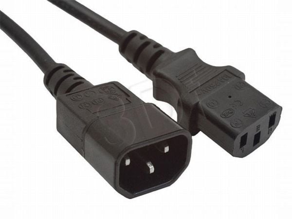 Gembird PC-189-VDE - Jatkojohto virralle - IEC 60320 C13 - IEC 60320 C14 - 5 m - muotoiltu