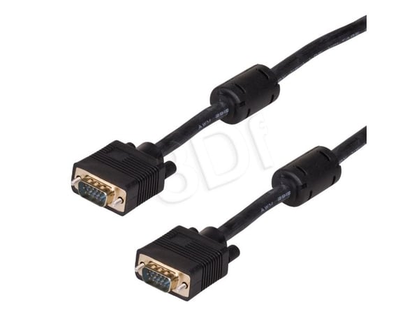 Akyga - VGA-kabel - HD-15 (VGA) (hann) til HD-15 (VGA) (hann) - 15 m - svart
