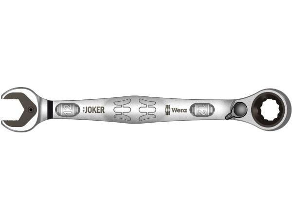 Wera Joker Switch 12, 12 mm, 1/4", Rustfritt stål, Krom-molybdenstål, Nichrome, Matt