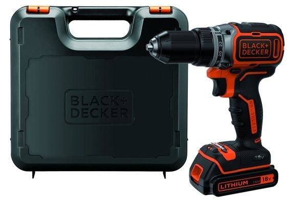 BLACK+DECKER BL186K - Drill/driver - trådløs - 2 hastigheter - nøkkelfri borhylse 13 mm - 52 N·m - 18 V