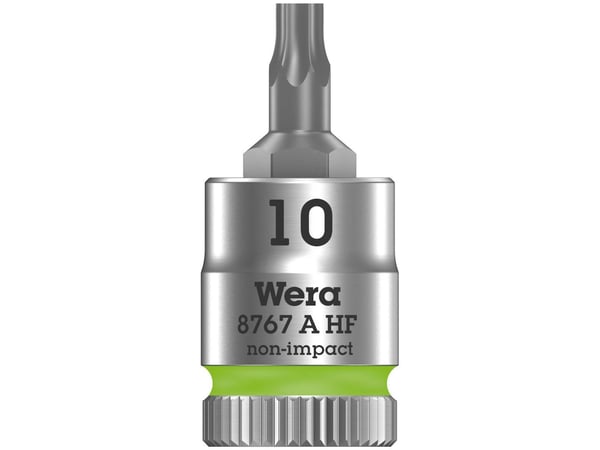 Wera 8767 A HF, 1 stykker, Torx, 1/4", TX10, 28 mm, Tsjekkisk Republikk