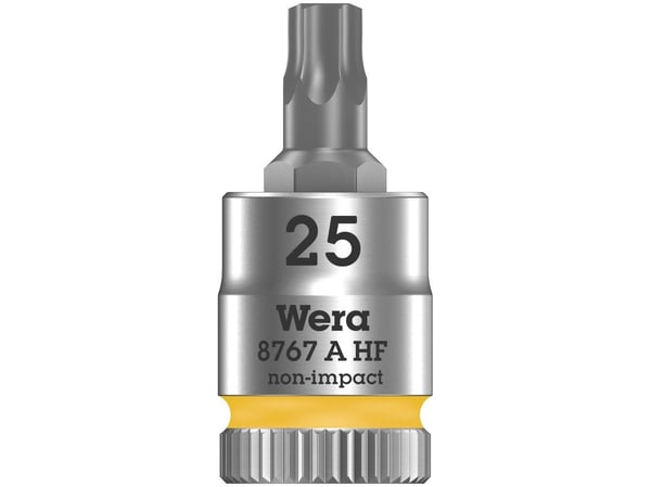 Wera 8767 A HF, 1 stykker, Torx, 1/4", TX25, 28 mm, Tsjekkisk Republikk
