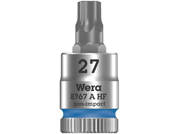 Wera 8767 A HF, 1 stykker, Torx, 1/4", TX27, 28 mm, Tsjekkisk Republikk