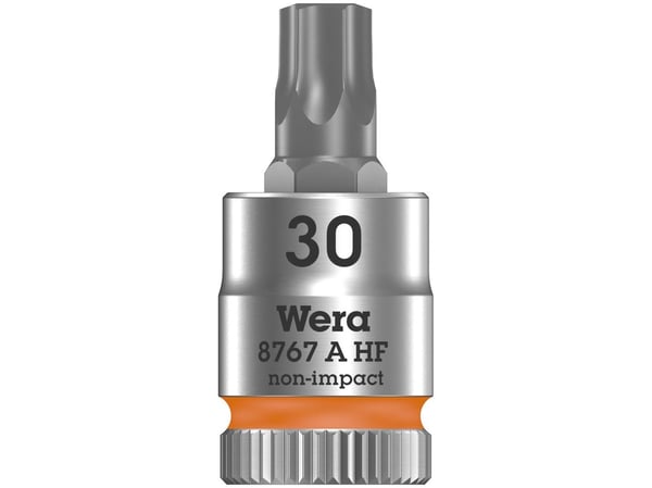 Wera 8767 A HF, 1 stykker, Torx, 1/4", TX30, 28 mm, Tsjekkisk Republikk
