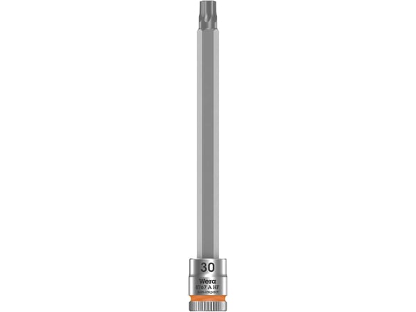 Wera 05003370001, Stikkontakt, 1/4", 1 hoder, T30, Kromvanadiumstål, Kromfarget