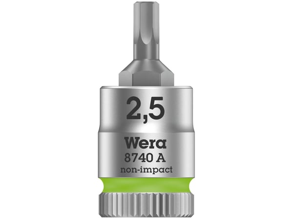 Wera 8740 A 05003331001 Umbraconøkkelbitsinnsats 2,5 mm 1/4 (6,3 mm)