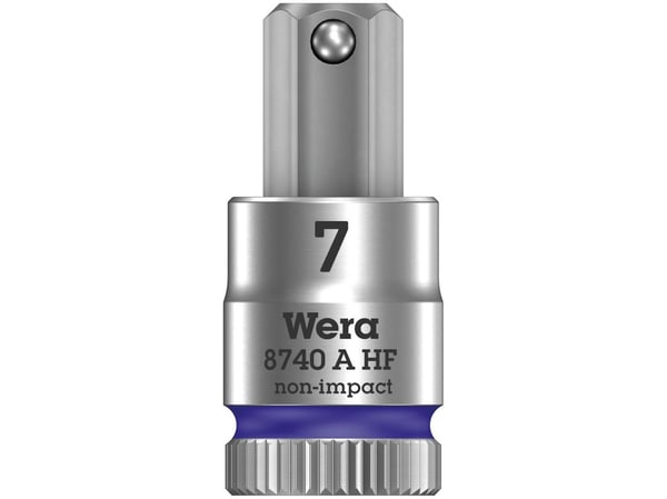 Wera 05003341001, Stikkontakt, 1/4", Metrisk, 1 hoder, 7 mm, 28 mm