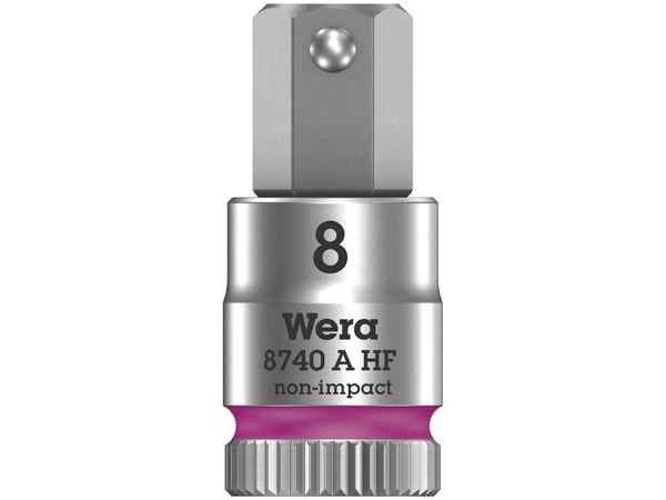 Wera 05003339001, Stikkontakt, 1/4", Metrisk, 1 hoder, 8 mm, 2,8 cm