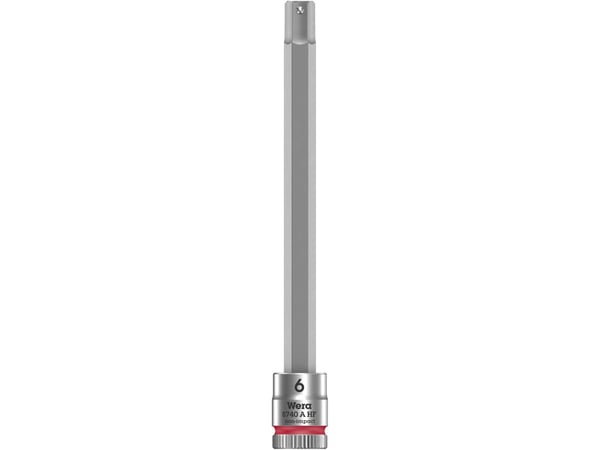 Wera 05003338001, Stikkontakt, 1/4", Metrisk, 1 hoder, 6 mm, 100 mm