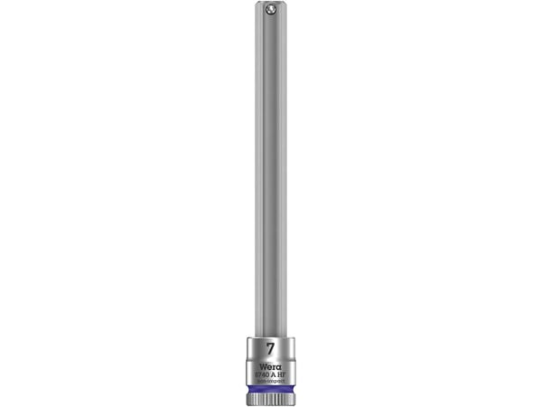 Wera 05003342001, Stikkontakt, 1/4", Metrisk, 1 hoder, 7 mm, 10 cm