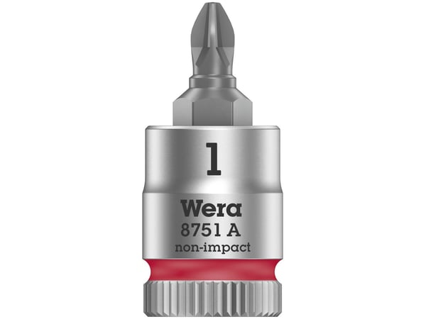 Wera 8751 A, 1 stykker, Philips, 1/4", PH 1, 28 mm, Tsjekkisk Republikk