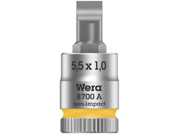 Wera 8700 A FL 05003321001 Bits-innsats med spor 5,5 mm 1/4 (6,3 mm)