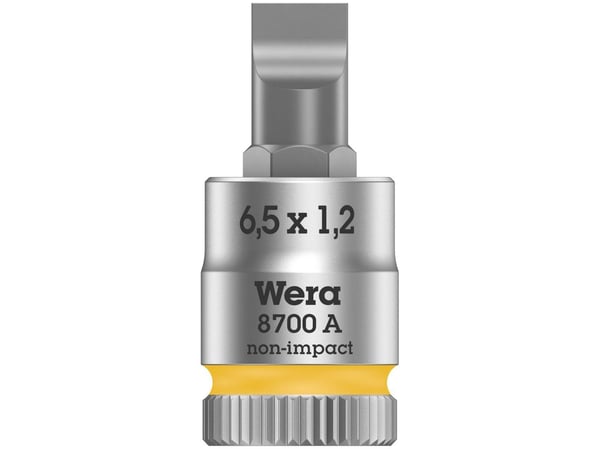 Wera 8700 A FL 05003322001 Bits-innsats med spor 6,5 mm 1/4 (6,3 mm)