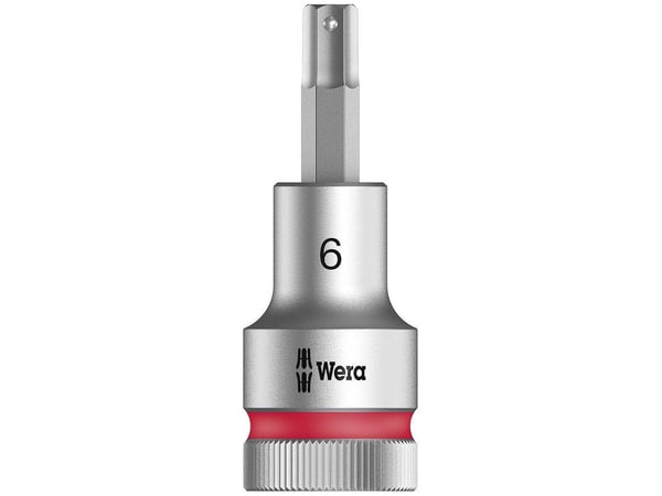 Wera 05003822001, Stikkontakt, 1/2", Metrisk, 1 hoder, 6 mm, Kromvanadiumstål