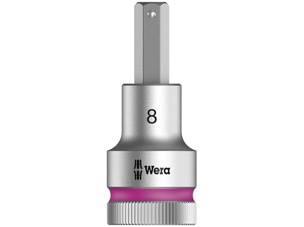 Wera 05003824001, Stikkontakt, 1/2", Metrisk, 1 hoder, 8 mm, Kromvanadiumstål