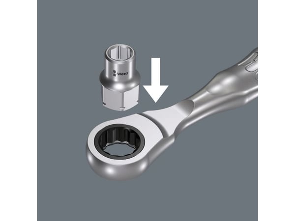 Wera 8790 FA Zyklop, 1 stykker, Sekskantet, 25,4 / 4 mm (1 / 4"), 18 mm