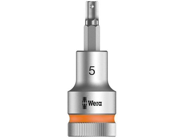 Wera 05003821001, Stikkontakt, 1/2", Metrisk, 1 hoder, 5 mm, Kromvanadiumstål
