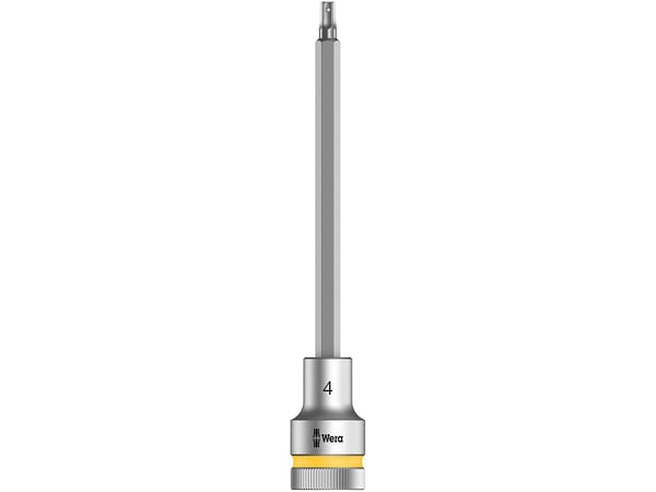 Wera 05003840001, Stikkontakt, 1/2", Metrisk, 1 hoder, 4 mm, Kromvanadiumstål