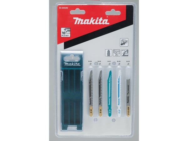 Makita - Bladsett for stikksag - for tre, metall - 10 deler