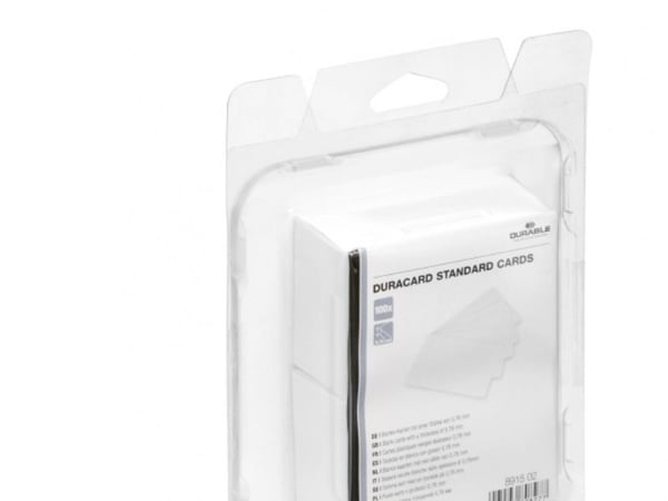 DURABLE DURACARD STANDARD - Polyvinylklorid (PVC) - 760 mikroner - 53.98 x 86.6 mm 100 kort kort - for DURACARD ID 300