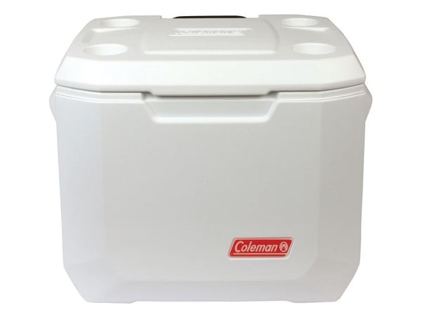 Coleman 50QT hjul Xtreme Marine, Hvid, høydensitetspolyetylen (HDPE), polyuretan (PU), 47 L, 0,33 L, 580 mm