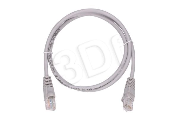 Extralink - Koblingskabel - RJ-45 (hann) til RJ-45 (hann) - 5.3 mm - UTP - CAT 5e - innendørs, formstøpt, uten hindringer - grå