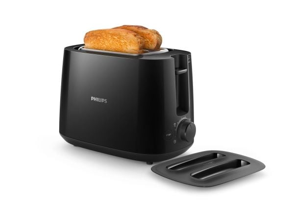 Philips Daily Collection HD2582 - Brødrister - 2 skive - 2 Spor - svart