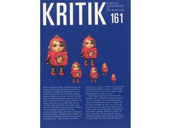 Kritikk nr. 161 | Isak Winkel Holm; Frederik Stjernfelt | Språk: Dansk