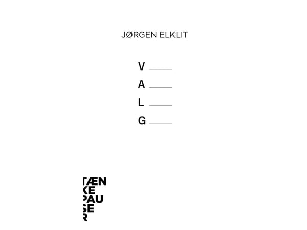 Vaalit | Jørgen Elklit | Kieli: Tanska