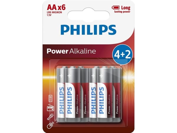 Philips Power Life AA-batterier - 4-pack