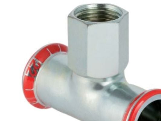Geberit 21308, Slangekontakt, 3/4", Karbon, Stål