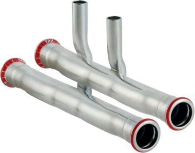 Geb. Mapress FZ T-stk 18mm - Geberit Mapress FZ T-stk t/frem-og tilbageløb d18mm d1=15mm