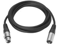 VivoLink - Lydkabel - XLR3 hann til XLR3 hunn - 2 m - skjermet - svart