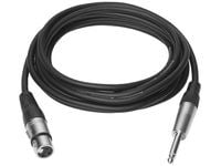 VivoLink - Lydkabel - XLR3 hann til stereojakk hann - 5 m - svart